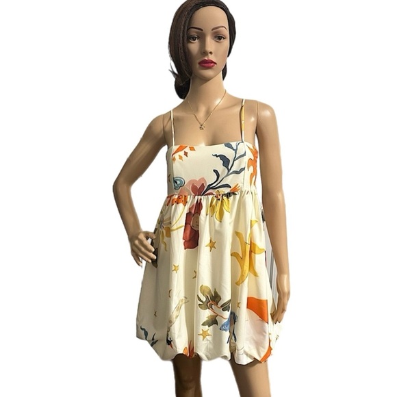 "La Nature" Printed Spaghetti Strap Mini Dress - Picture 5 of 5